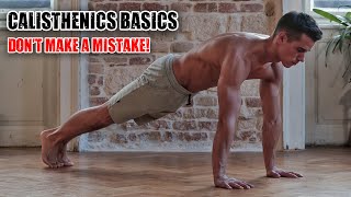 Calisthenics BASICS In The Right Order Dont Make A Mistake [upl. by Rebmaed559]