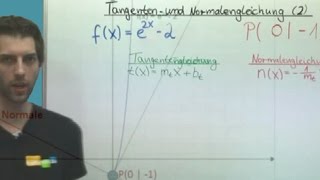 Tangenten und Normalengleichung 2  Kurvenpunkt P 01 [upl. by Salokkin]