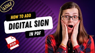 How to Add Digital Signature to PDF Using ILovePDF [upl. by Pazice]