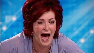 X Factor Classic  Sharon Osbourne gets owned by a door [upl. by Coretta38]