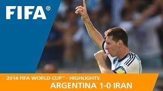 Argentina v Iran  2014 FIFA World Cup  Match Highlights [upl. by Eus]