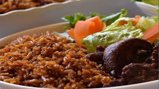 Crowd pleasing goat meat Ghana🇬🇭 jollof recipe [upl. by Marriott659]