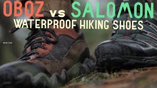 BEST Waterproof Hiking boot  Oboz vs Salomons [upl. by Noid]