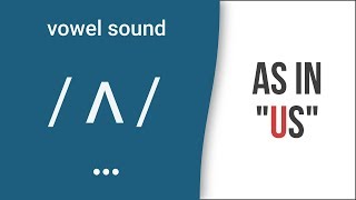 Vowel Sound  ʌ  as in quotusquot American English Pronunciation [upl. by Tunk]