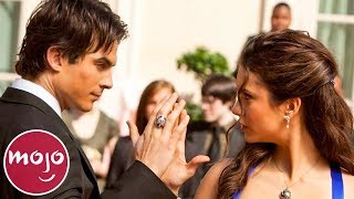 Top 10 Unforgettable Damon amp Elena Moments [upl. by Darcia]