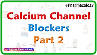 Calcium Channel Blockers Part 2  CVS pharmacology  Dr Rajesh Gubba [upl. by Naarah]