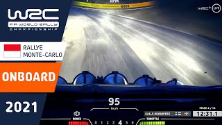 WRC  Rallye MonteCarlo 2021 ONBOARD Rovanperä SS4 [upl. by Rena539]