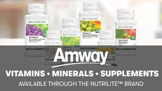 Nutrilite Vitamins Minerals amp Phytonutrient Supplements  Amway [upl. by Yssenhguahs598]