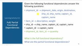 Normalization Full and Partial Functional Dependencies [upl. by Guildroy]