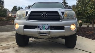 Tacoma Fog light Mod  High Beams OR DRLs [upl. by Itoyj442]