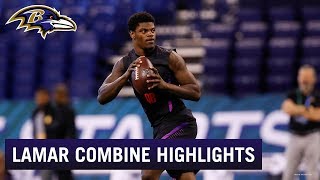 Lamar Jackson NFL Combine Highlights [upl. by Dolores]