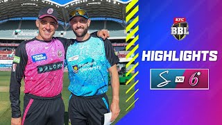 Adelaide Strikers v Sydney Sixers Match Highlights  BBL14 [upl. by Ethbin]