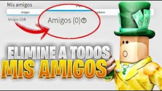 ✅ como eliminar amigos en roblox rápido y sencillo [upl. by Rumilly]