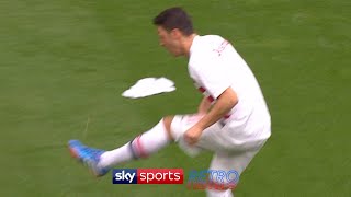 Mesut Ozil does kickups with some chewing gum [upl. by Eizdnil]