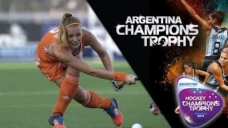 Netherlands vs Argentina  Womens Hockey Champions Trophy 2014 Argentina Semi Final 2 06122014 [upl. by Col]