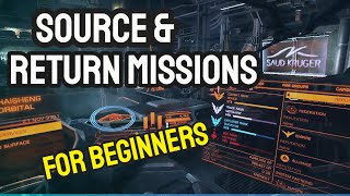 Elite Dangerous Source And Return Missions For Beginners [upl. by Analah]