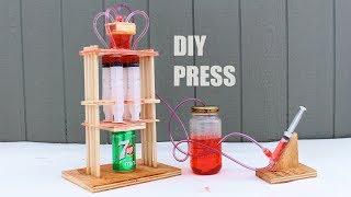 How To Build A Hydraulic Press at Home [upl. by Anaibaf]