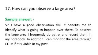 20 specific security officer and guard interview question [upl. by Atteirneh364]