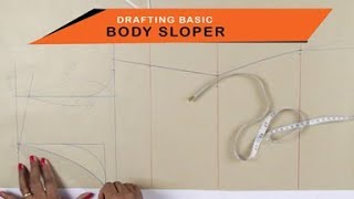 Lesson 2  How to make a simple Kurtidress  drafting pattern on paper body sloper  easy DIY [upl. by Nelac117]