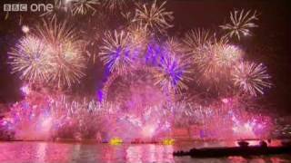 London Fireworks on New Years Day 2011  New Year Live  BBC [upl. by Oynotna945]