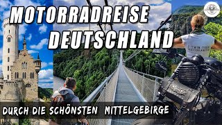 Motorradreise durch Deutschland 2020 Die schönsten Mittelgebirge auf zwei Reifen entdecken [upl. by Yeknarf]