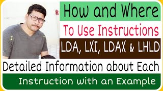 LDA LXI LDAX and LHLD instructions in 8085 Microprocessor [upl. by Travax]