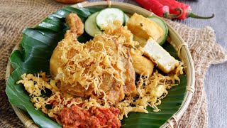 Super Easy Ayam Penyet • Indonesian Crispy Fried Chicken Recipe in English 印尼炸鸡 Ayam Goreng [upl. by Notla670]