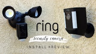 Ring Security Camera Install  Review [upl. by Oiraved]