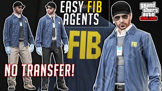 GTA 5 Online EASY FIB Agent Outfits NO TRANSFER PATCHED [upl. by Ainuj]