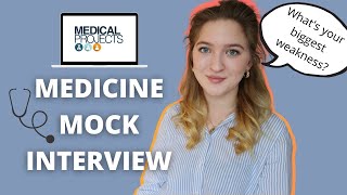 MEDICINE MOCK INTERVIEW  Answering common questions [upl. by Tammie]