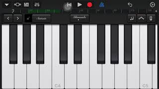 Happy birthday  piano tutorial garageband [upl. by Anyahs]