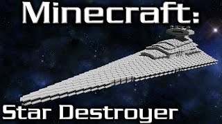 Minecraft Star Wars Star Destroyer Tutorial Imperial IClass 110th Scale [upl. by Ecirad]