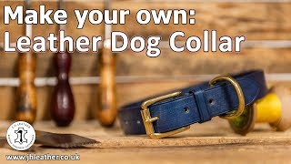 Make Your Own Leather Dog Collar  Beginner Tutorial [upl. by Trinl]