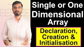 Arrays In Java  Single Dimensional One Dimensional Array by Deepak [upl. by Netram]