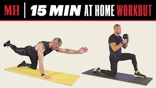 15 Min FullBody Workout You Can Do From Home  Mens Health [upl. by Thayer]