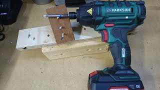 ParksideLidl 20v impact driver review  010 [upl. by Girardi]