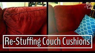 Re Stuffing Couch Cusions [upl. by Cantone]