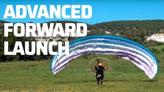 Advanced Forward Launch  Top Tips for Paramotoring [upl. by Samoht]