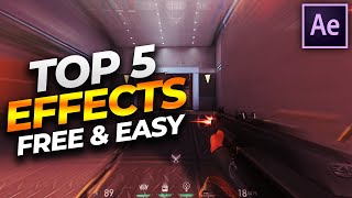 Top 5 Effects for Valorant Montages  Edits and How to Make Them NO PLUGINS Tutorial [upl. by Ahsin790]