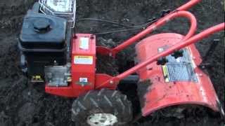 How to use a tiller or rotary hoe in the backyard [upl. by Lambert951]