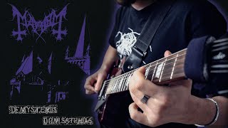 Mayhem  De Mysteriis Dom Sathanas GUITAR COVER [upl. by Ecyla669]