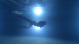 For Sleep amp Relaxation Night Time Underwater Pool Session [upl. by Norvun]