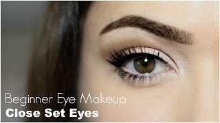 Beginner Eye Makeup For Close Set Eye [upl. by Cinnamon49]