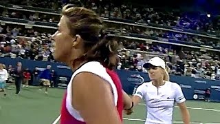 Justine Henin vs Jennifer Capriati 2003 US Open SF Highlights [upl. by Cyrille89]