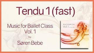 Music for Ballet Class Vol1 quotTendu 1 fastquot  original piano songs by jazz pianist Søren Bebe [upl. by Hannan]