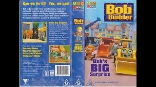 Bob The Builder Bobs Big Surprise Australian VHS [upl. by Armillas]