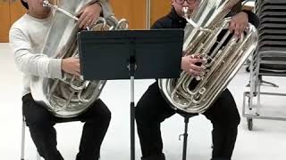 Washington Post March  Tuba Duet [upl. by Annaid]