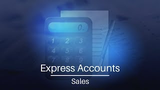 Express Accounts Accounting Software  Sales [upl. by Dougall980]