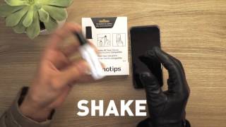 DIY touchscreen gloves Leather  Tutorial Nanotips [upl. by Eentruoc]