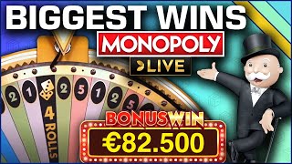 Top 5 BIGGEST WINS on MONOPOLY Live [upl. by Atikaj]